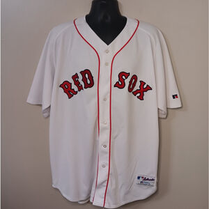 VTG 90s Garciaparra #5 Boston Red Sox Size 56 3XL MLB Jersey Russell Authentic